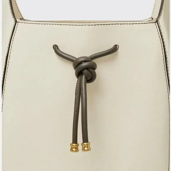 Tory Burch Spaghetti Strap Hobo Bag – Cement, One Size